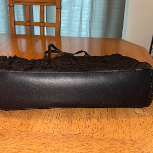 Tory Burch Black Quilted Tote - Picture 3 of 6